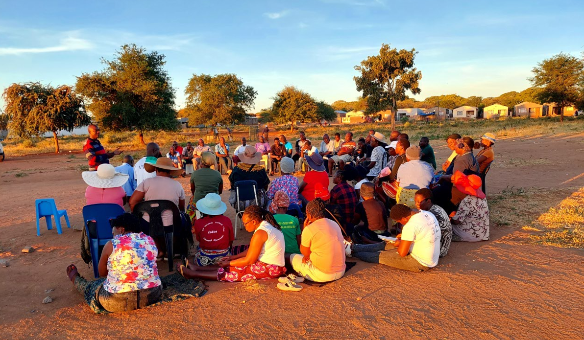 Maphisa Residents Association meeting on 2 April 2024 in J Mafuyana Township.